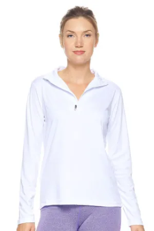 Ladies Quarter-zip Performance Pullover