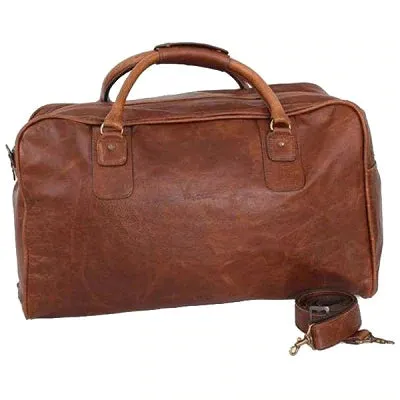 Leather Overnight Duffel Bag