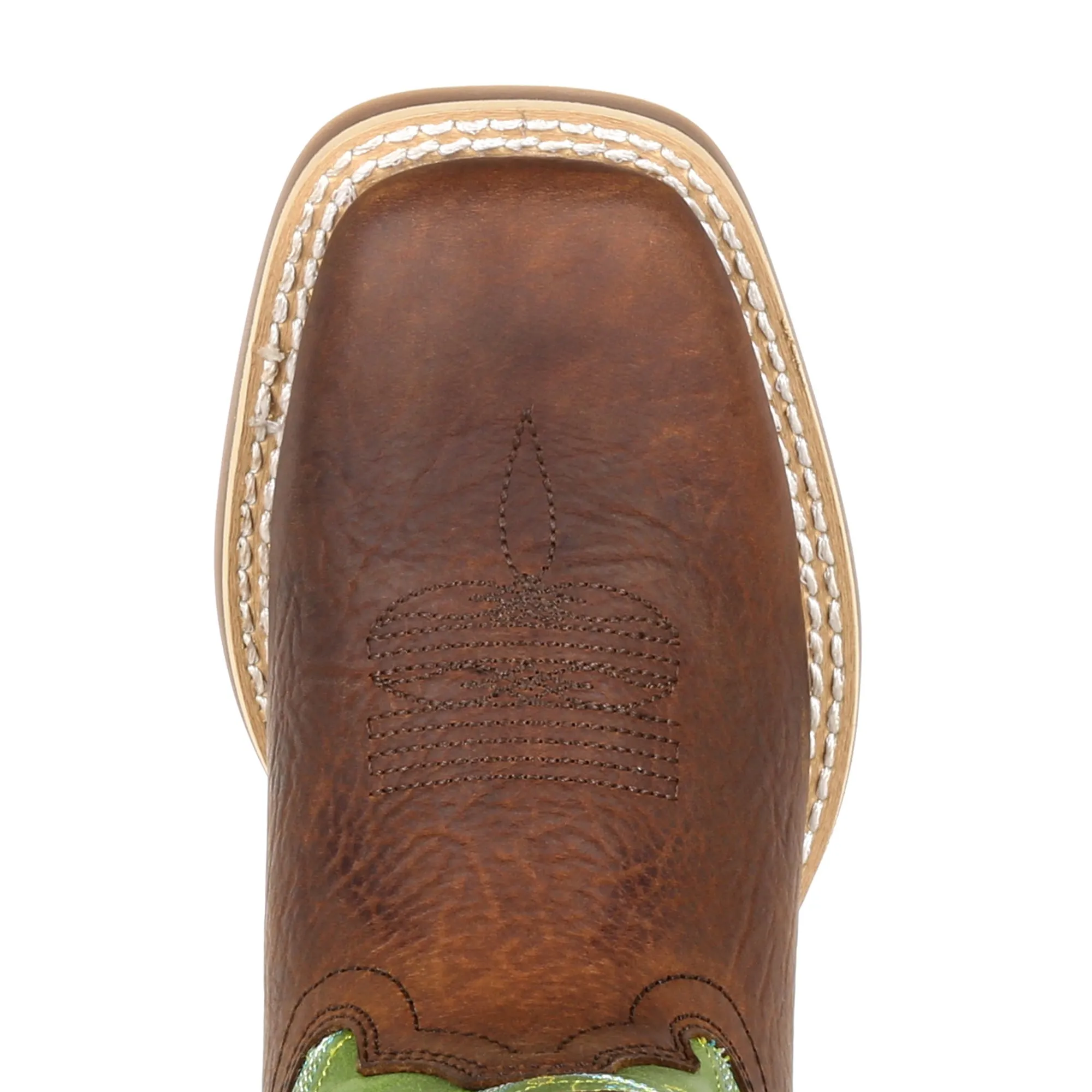 Lil Durango Little Kids Frontier/Lime Leather Rebel Pro Cowboy Boots