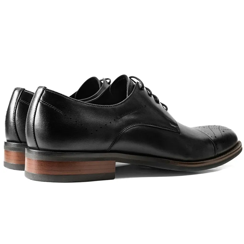 LuxePoint Leather Lace-up Dress Shoes