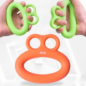 MAXSOINS MXO-DOUBLE-001 Frog Shape Finger Grip Training Device Finger Grip Ring, Specification: 40LB (Plane Orange)