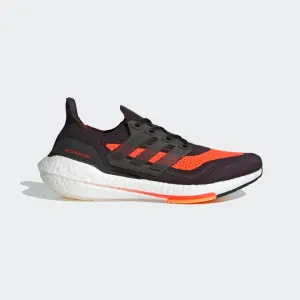 Men's Adidas UltraBoost 21, Carbon/Black/Solar Red, 9.5 D Medium