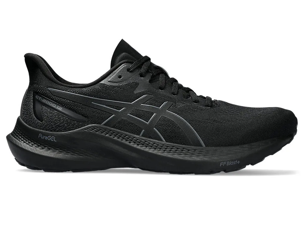 Men's Asics GT-2000 12, Black/Black, 10 4E Extra Wide