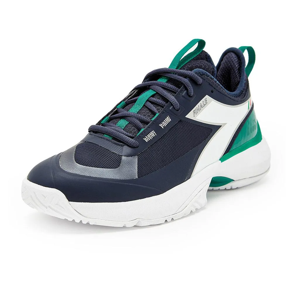 Men's Finale AG Tennis Shoes Blue Corsair and White