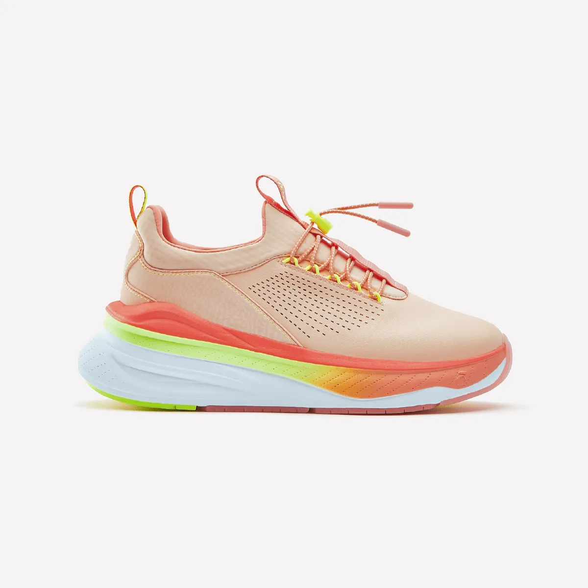 Men's Forte - Peach / Neon Yellow