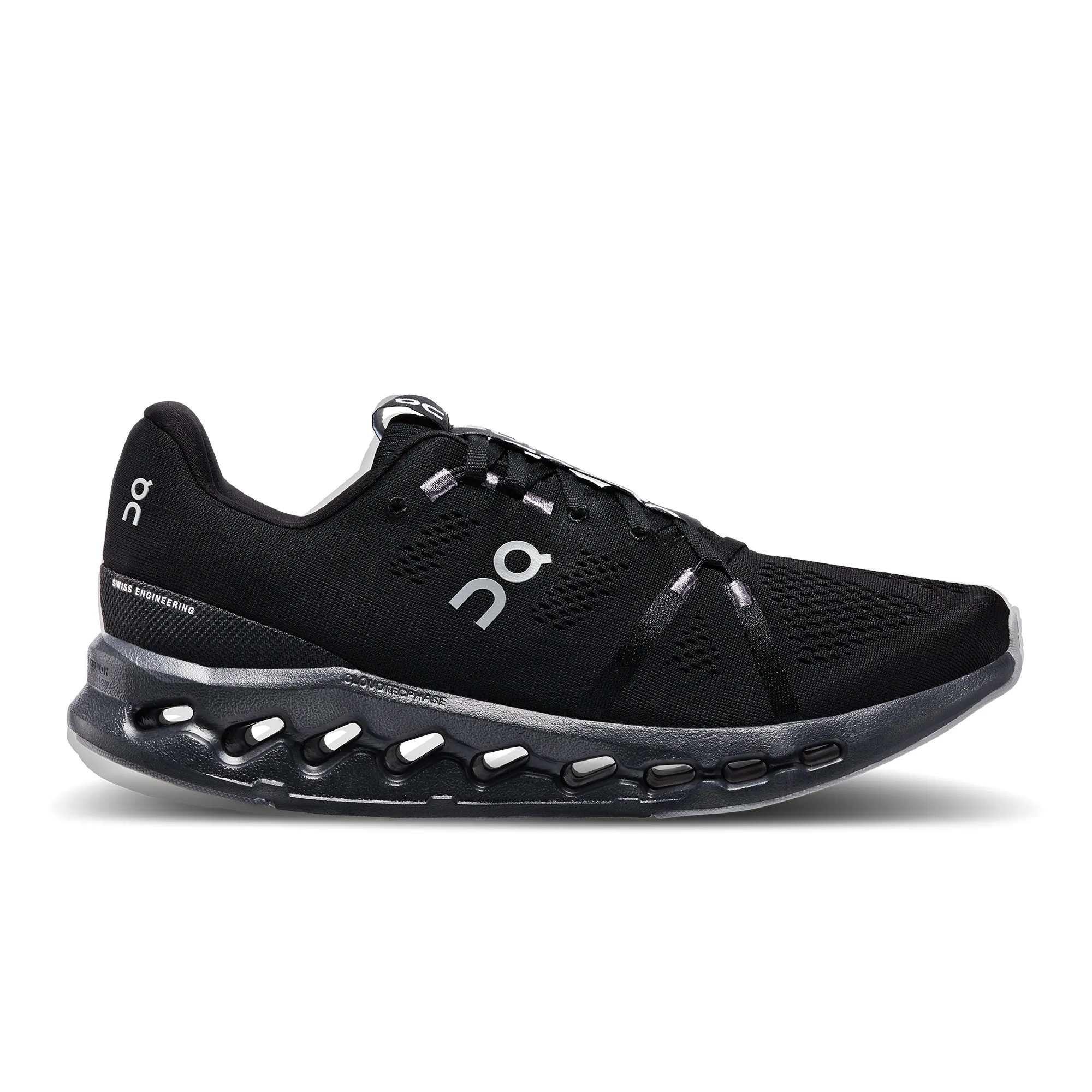 Men's On Cloudsurfer Running Shoe in All Black