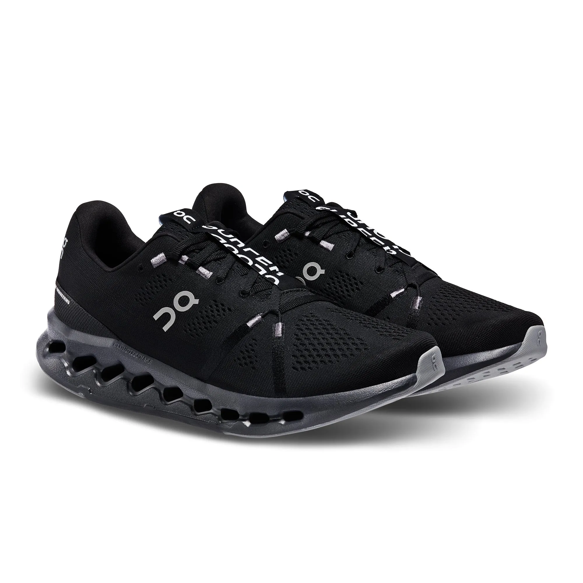 Men's On Cloudsurfer Running Shoe in All Black