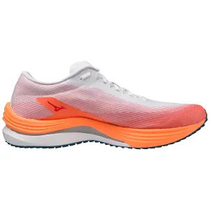 Mizuno Men's Wave Rebellion Flash - White/Silver/Light Orange