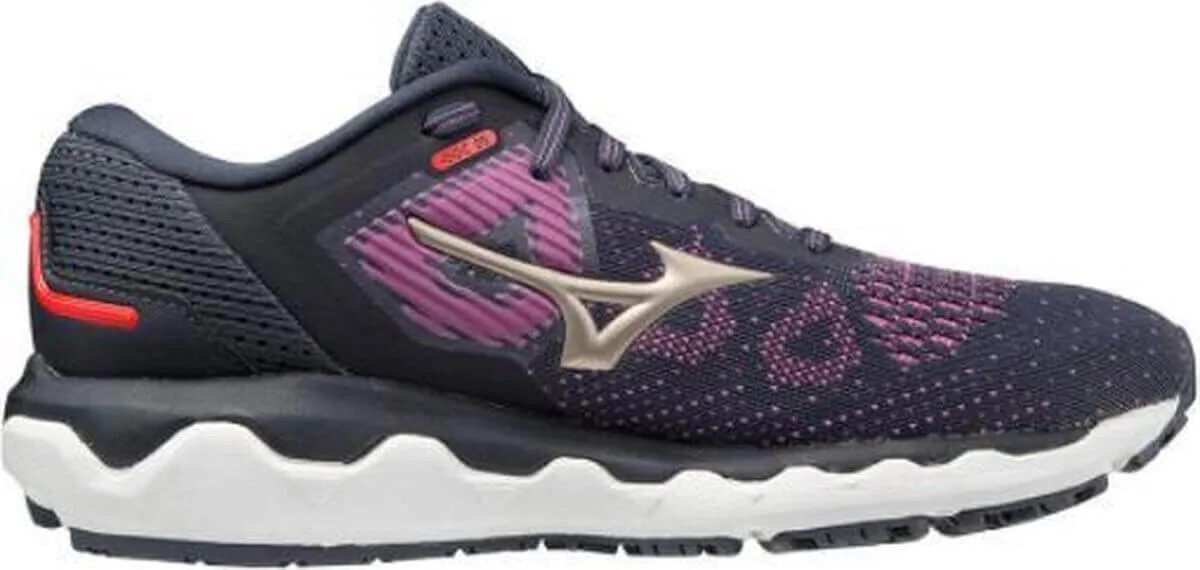 Mizuno Womens Wave Horizon 5 Running Shoes - Black/Purple