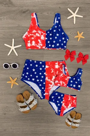 Mom & Me - Tie Dye Star Bikini