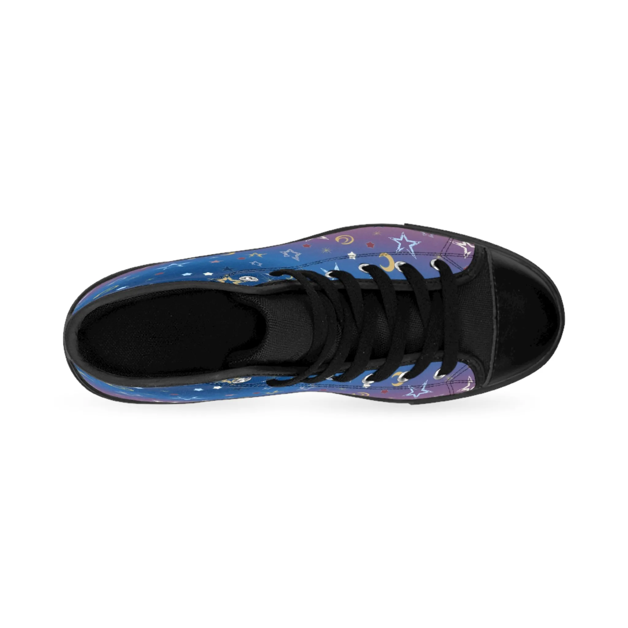 Moon and Stars Women's Classic Sneakers