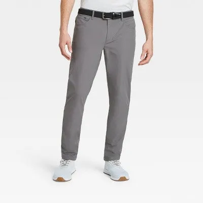 New - Men's Big & Tall Golf Slim Pants - All in Motion Gray 38x34