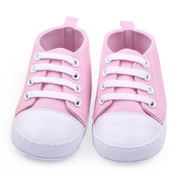 New Soft Infant Newborn Baby Boy Girl Kid Soft Sole Shoes Sneaker Newborn 0-12Months