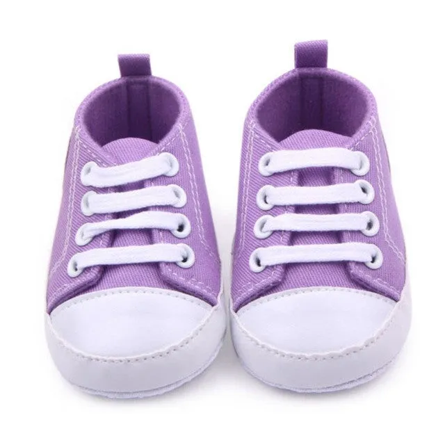 New Soft Infant Newborn Baby Boy Girl Kid Soft Sole Shoes Sneaker Newborn 0-12Months