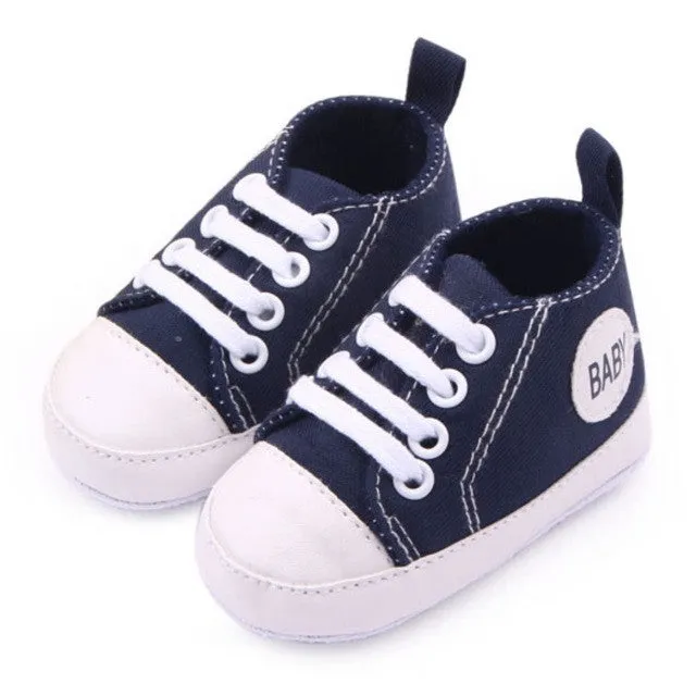 New Soft Infant Newborn Baby Boy Girl Kid Soft Sole Shoes Sneaker Newborn 0-12Months