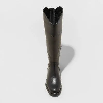 New - Women's Sienna Tall Dress Boots - A New Day Black 11