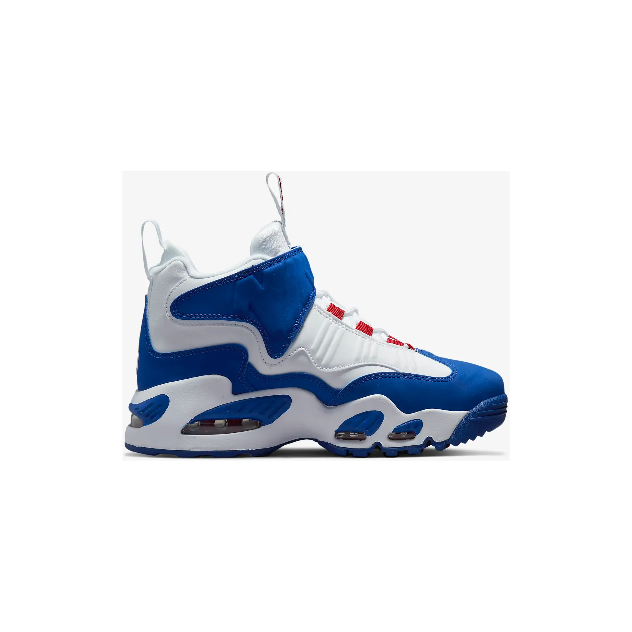 Nike Kid's Air Griffey Max 1 Shoes - White / Gym Red / Old Royal