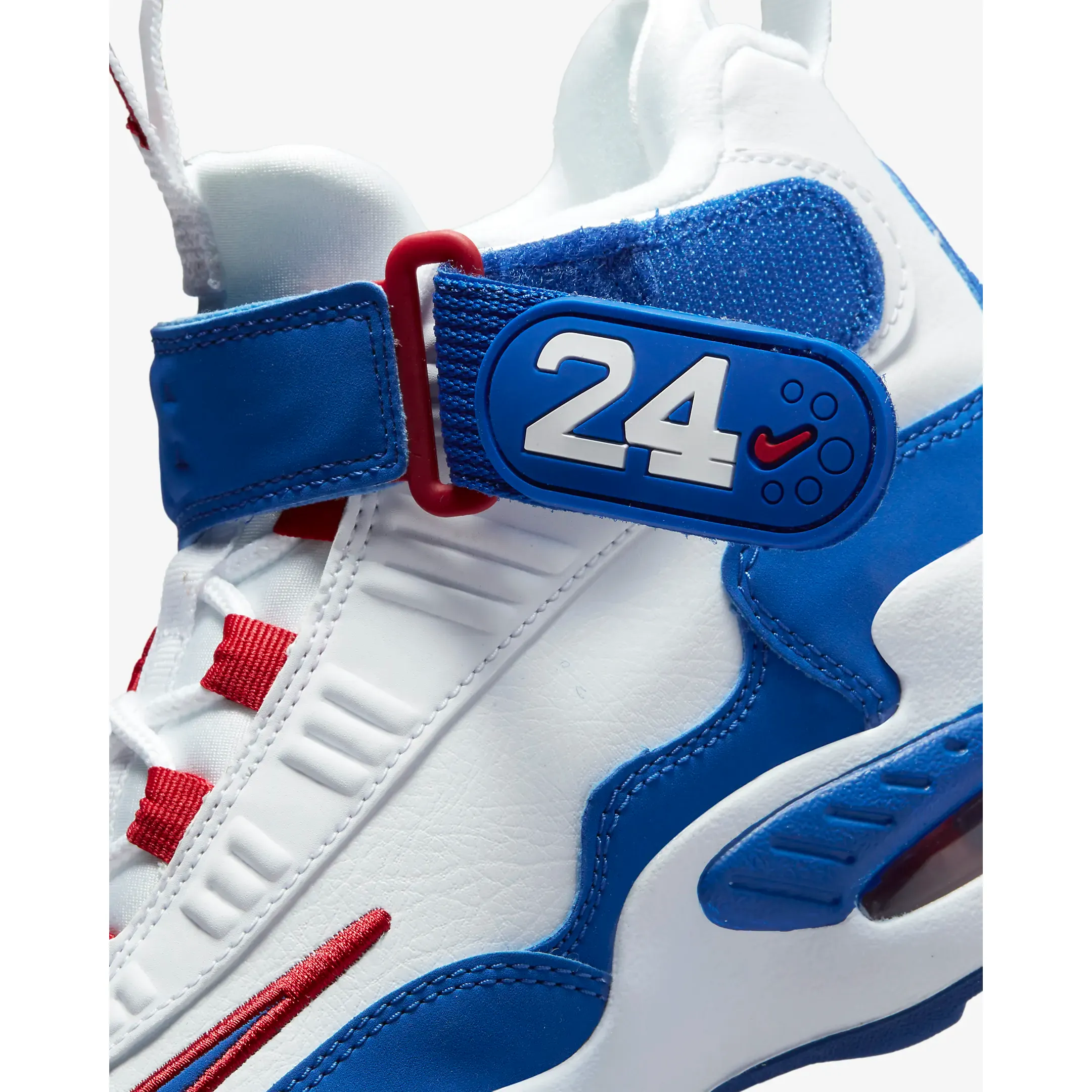 Nike Kid's Air Griffey Max 1 Shoes - White / Gym Red / Old Royal