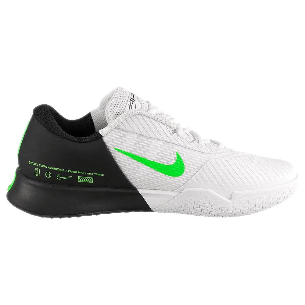 Nike Men's Air Zoom Vapor Pro 2 - White/Poison Green