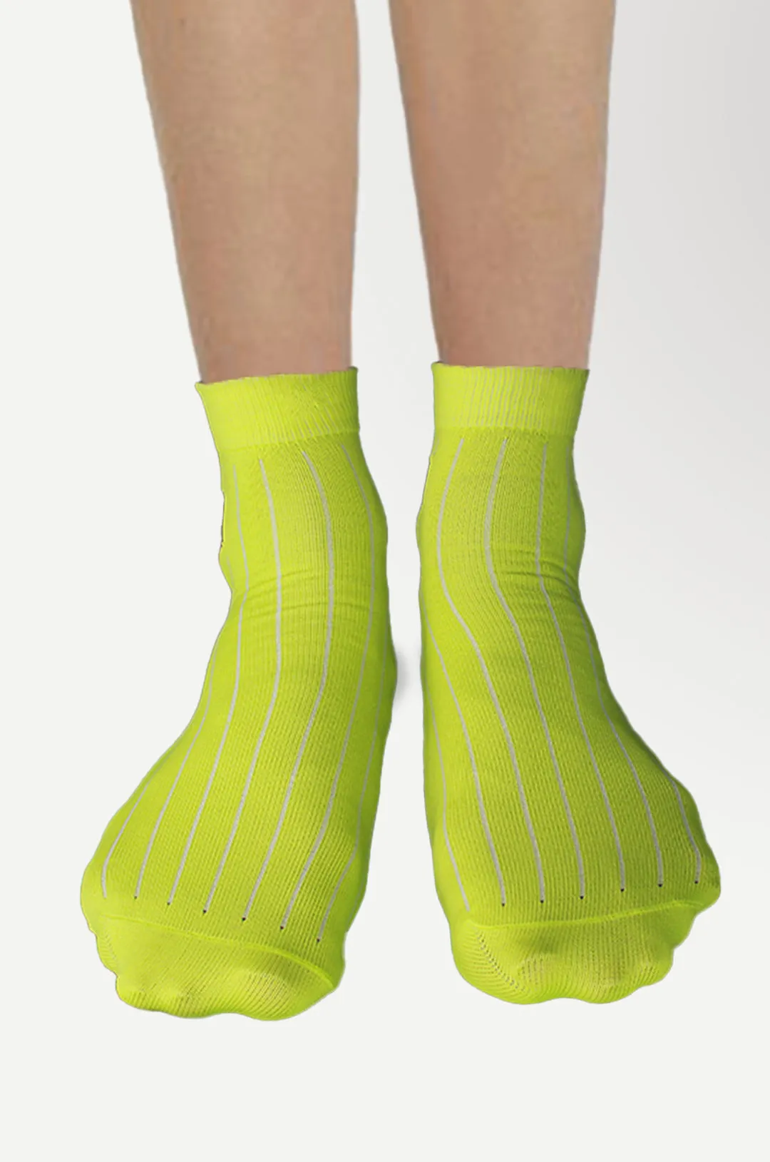 Nylon High Ankle Socks Set- Neon