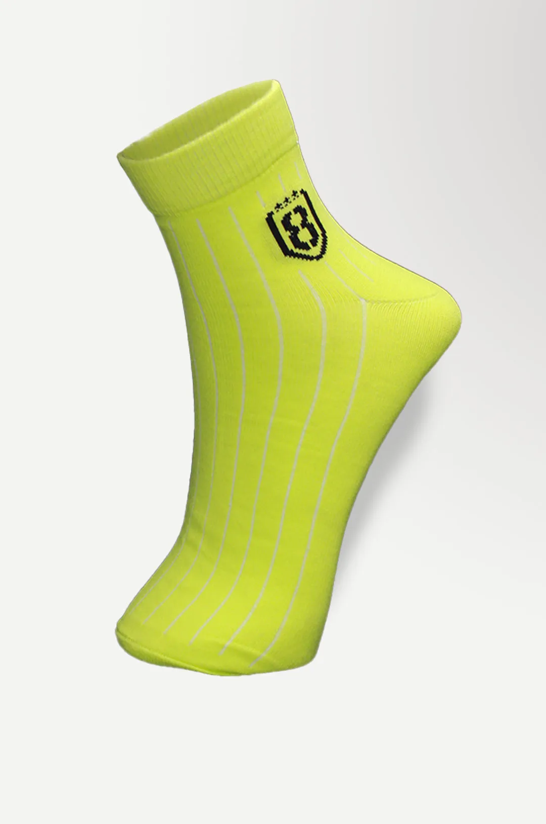 Nylon High Ankle Socks Set- Neon