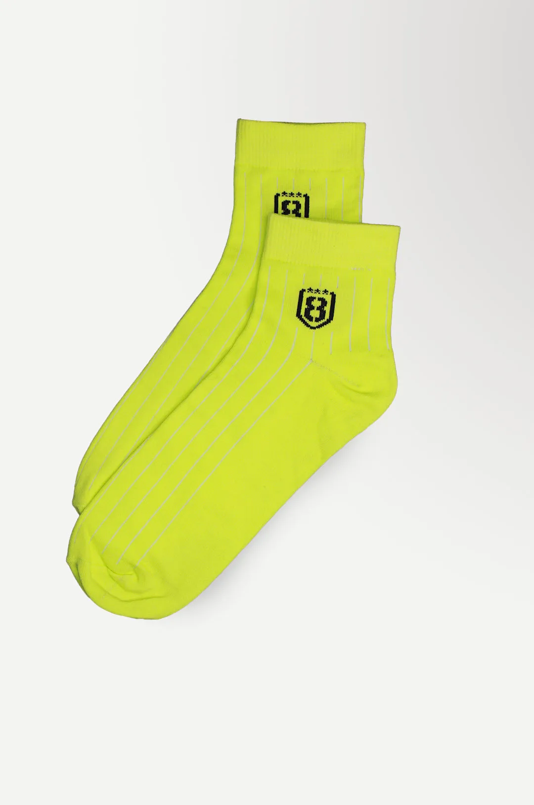 Nylon High Ankle Socks Set- Neon