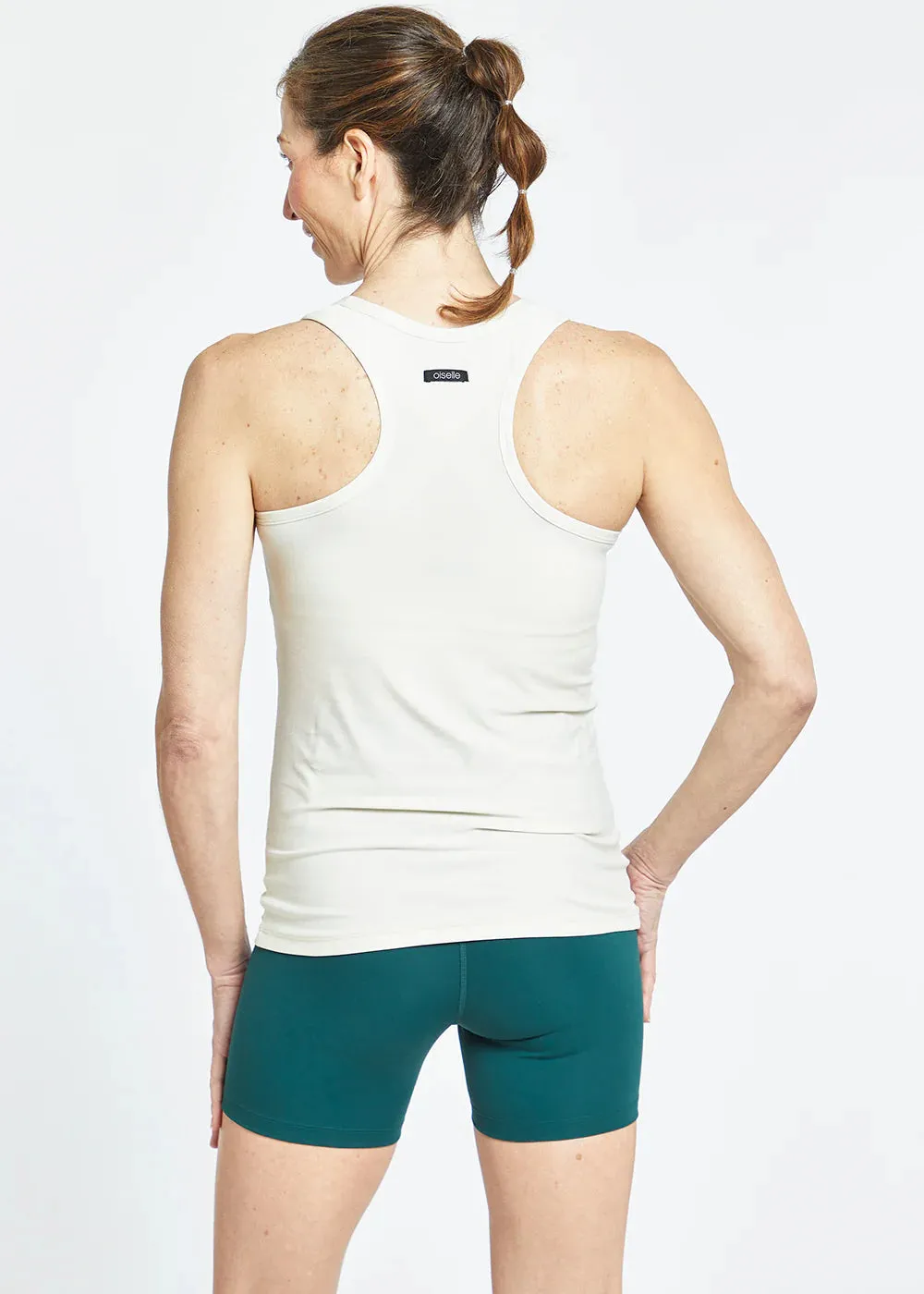 Oiselle | Light Lux Long Tank | Women's | Ivory