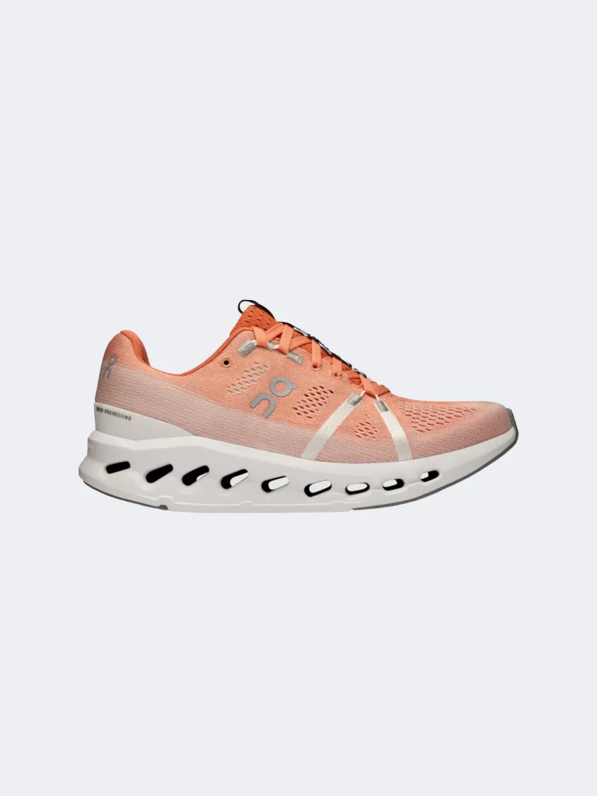 On Cloudsurfer Women Running Shoes Flame/White