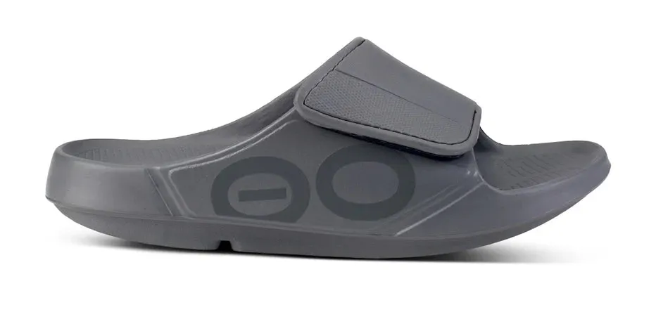 Oofos | OOahh Sport Flex Slide | Unisex | Slate