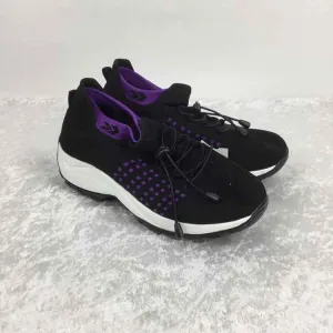 OrthoFit Women Size 40 black/purple NWOT Mesh Walking Sneakers