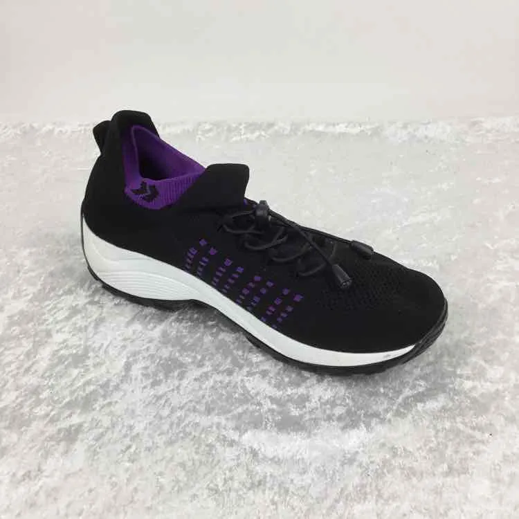 OrthoFit Women Size 40 black/purple NWOT Mesh Walking Sneakers