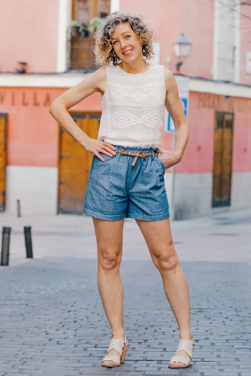 PDF Pattern - Lisboa Walking Shorts | Liesl   Co