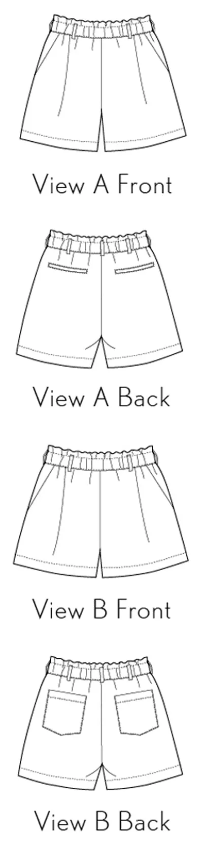 PDF Pattern - Lisboa Walking Shorts | Liesl   Co