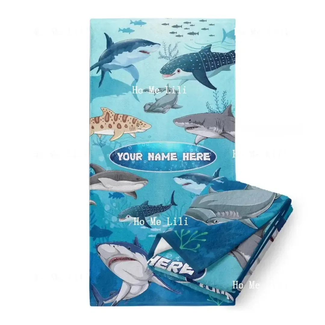 Personalized Kid’s Shark Beach Towel