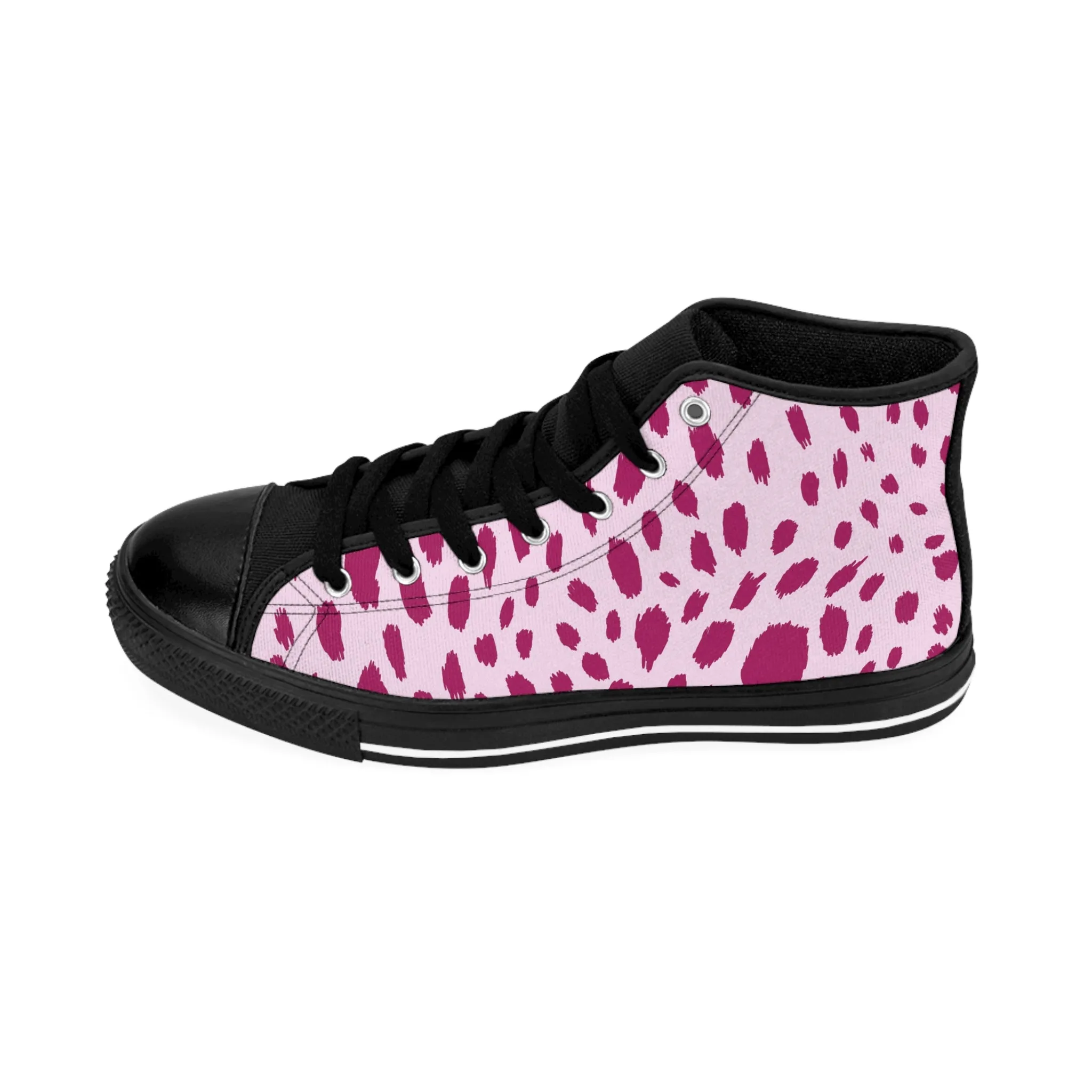 Pink Cheetah Women's Classic Sneakers