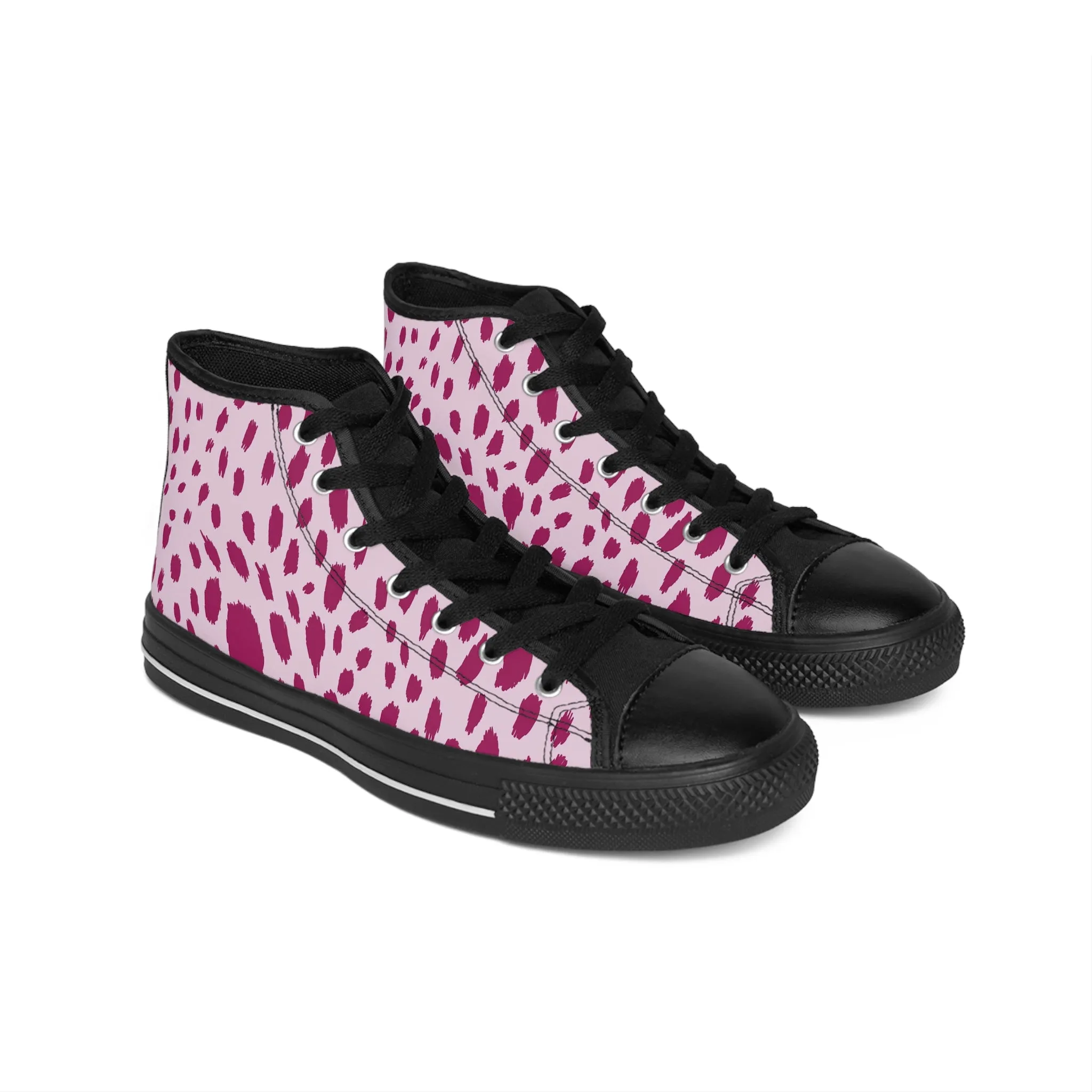 Pink Cheetah Women's Classic Sneakers