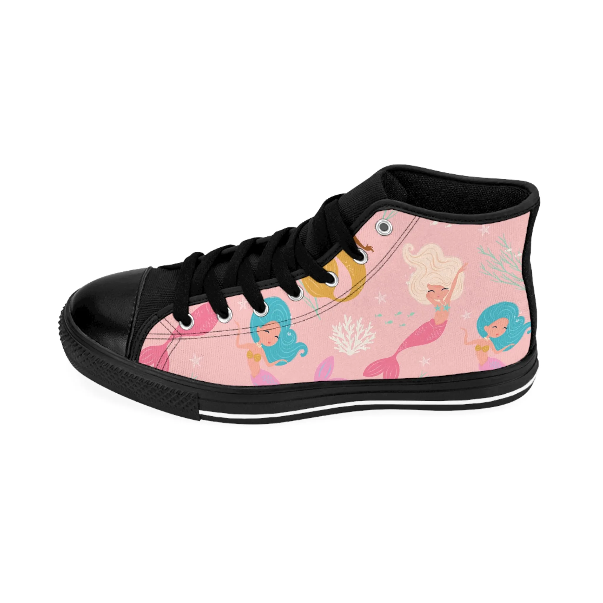 Pink Mermaids Women's Classic Sneakers