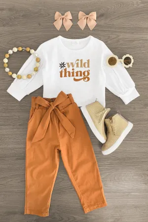 "Wild Thing" Brown Pant Set