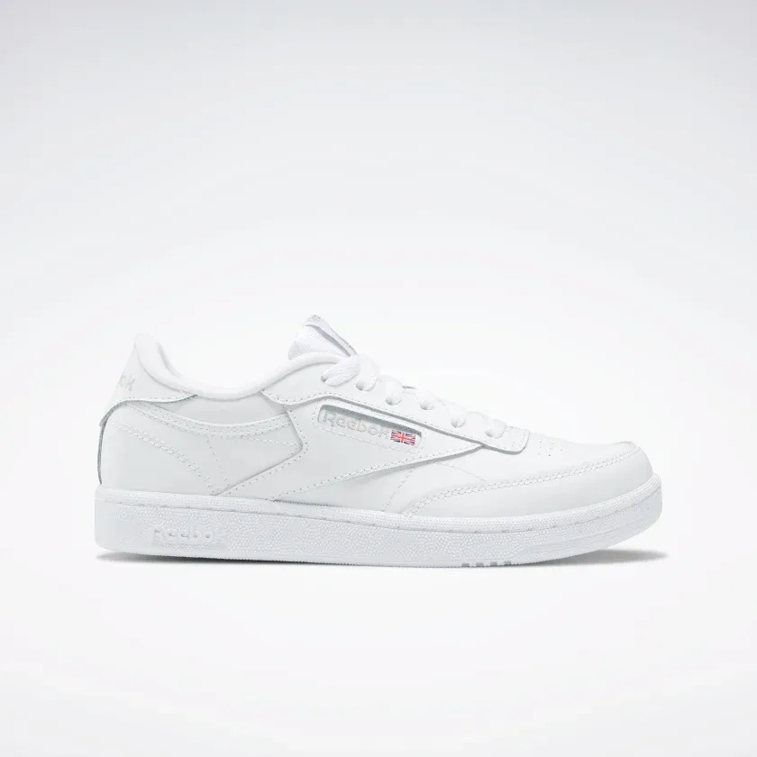 Reebok Kid's Club C Shoes - White / Sheer Grey