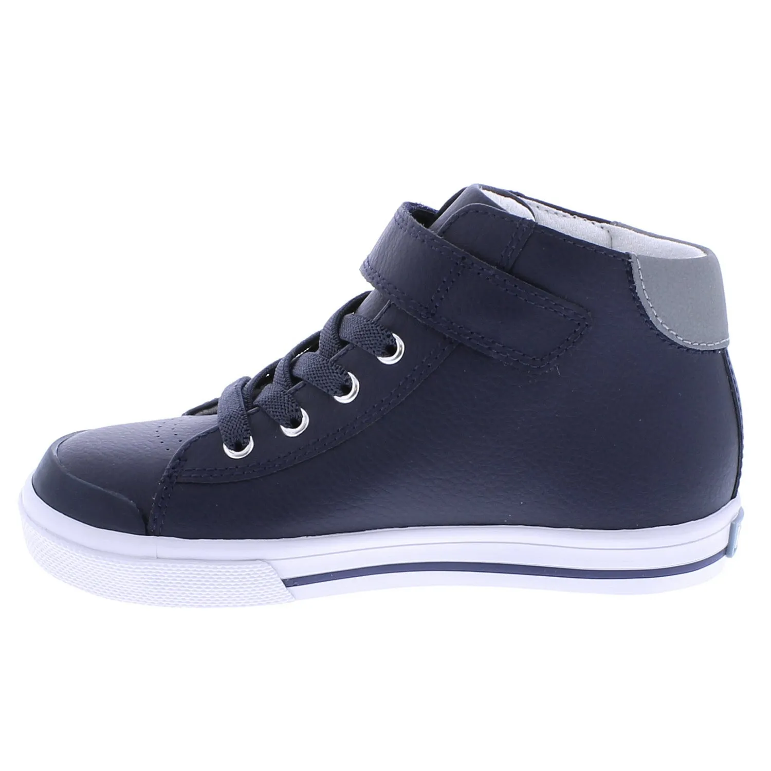 RILEY - V105-414 - Navy/Gray Leather