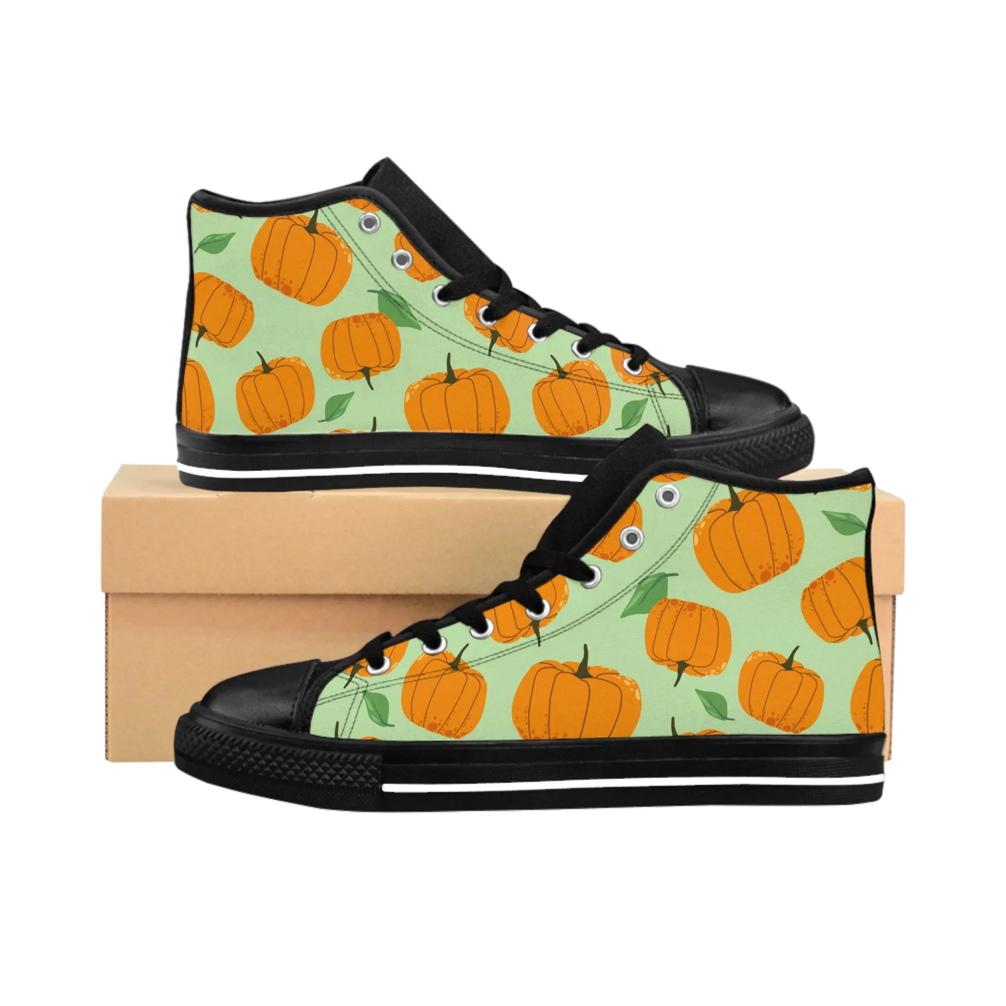 Ripe Pumpkin Vegetables Women's Classic Sneakers