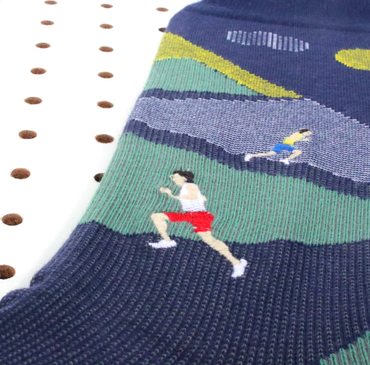 Running Wild Running Themed Men's Crew Sock