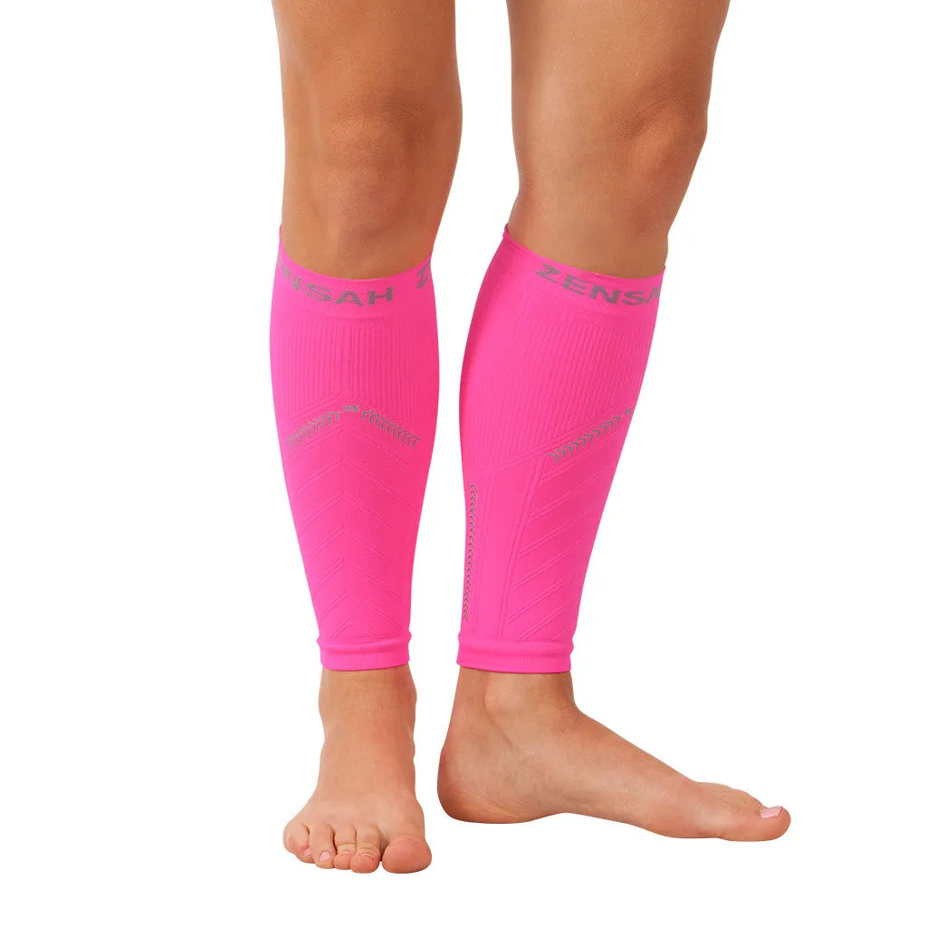 SALE: Zensah Unisex Compression Reflective Leg Sleeves (XS/S)