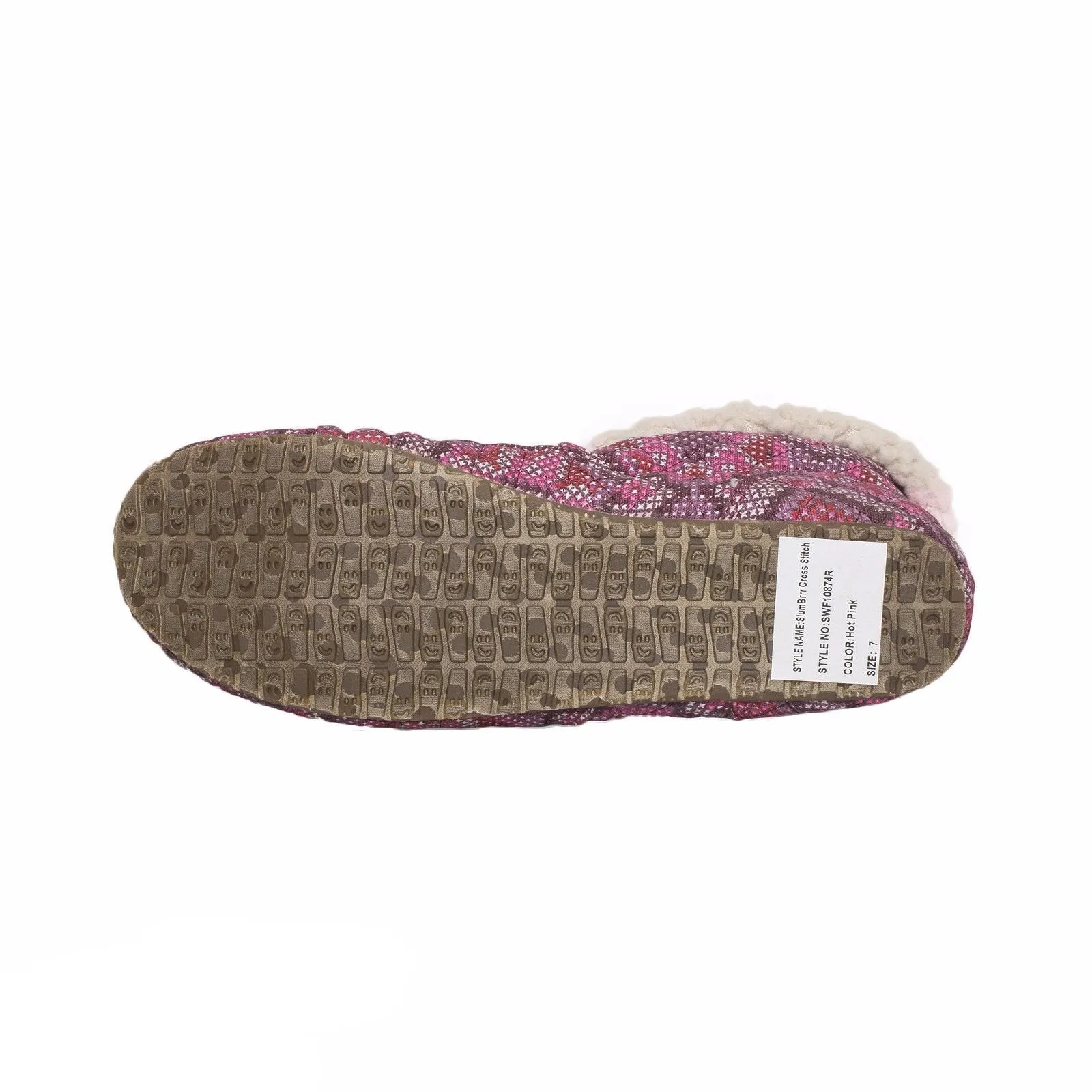 Sanuk Slumbrrr Cross Stitch Hot Pink Shoes