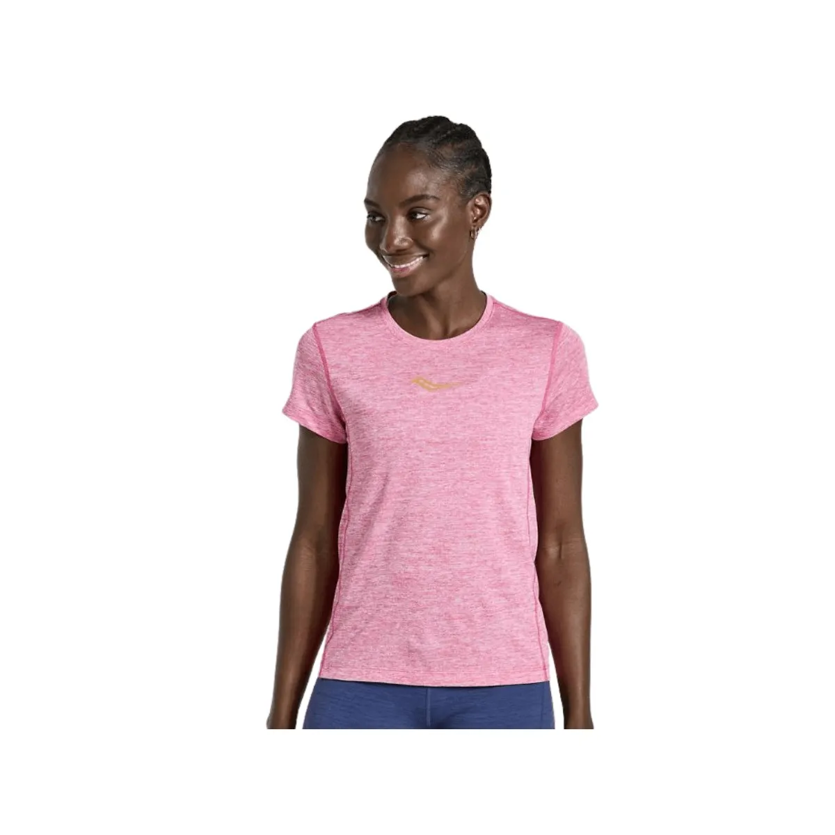 Saucony Women's Stopwatch Pink T-Shirt