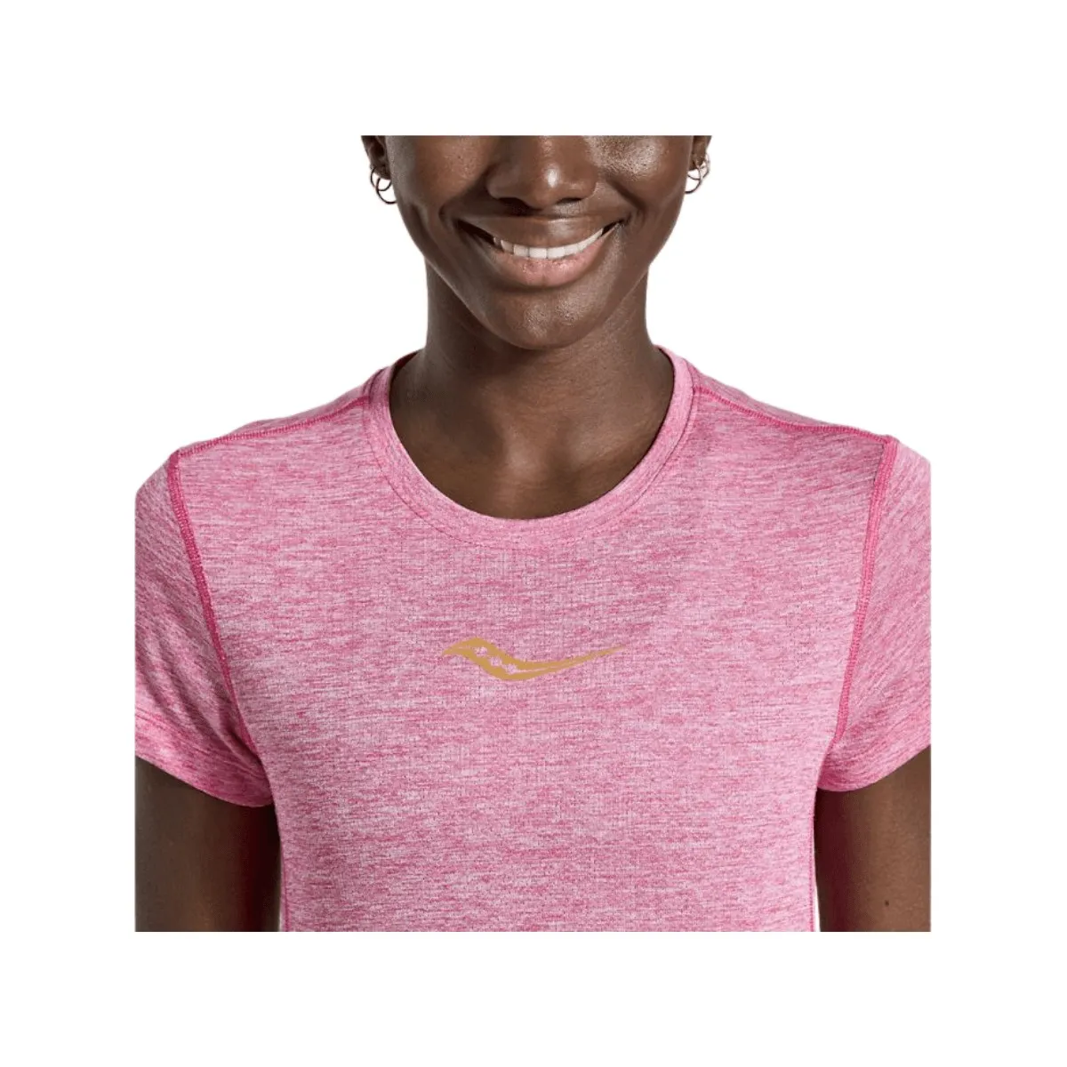 Saucony Women's Stopwatch Pink T-Shirt