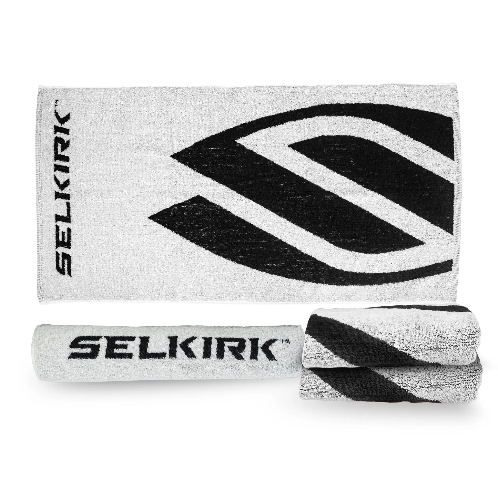 Selkirk Cotton Towel [White/Black]