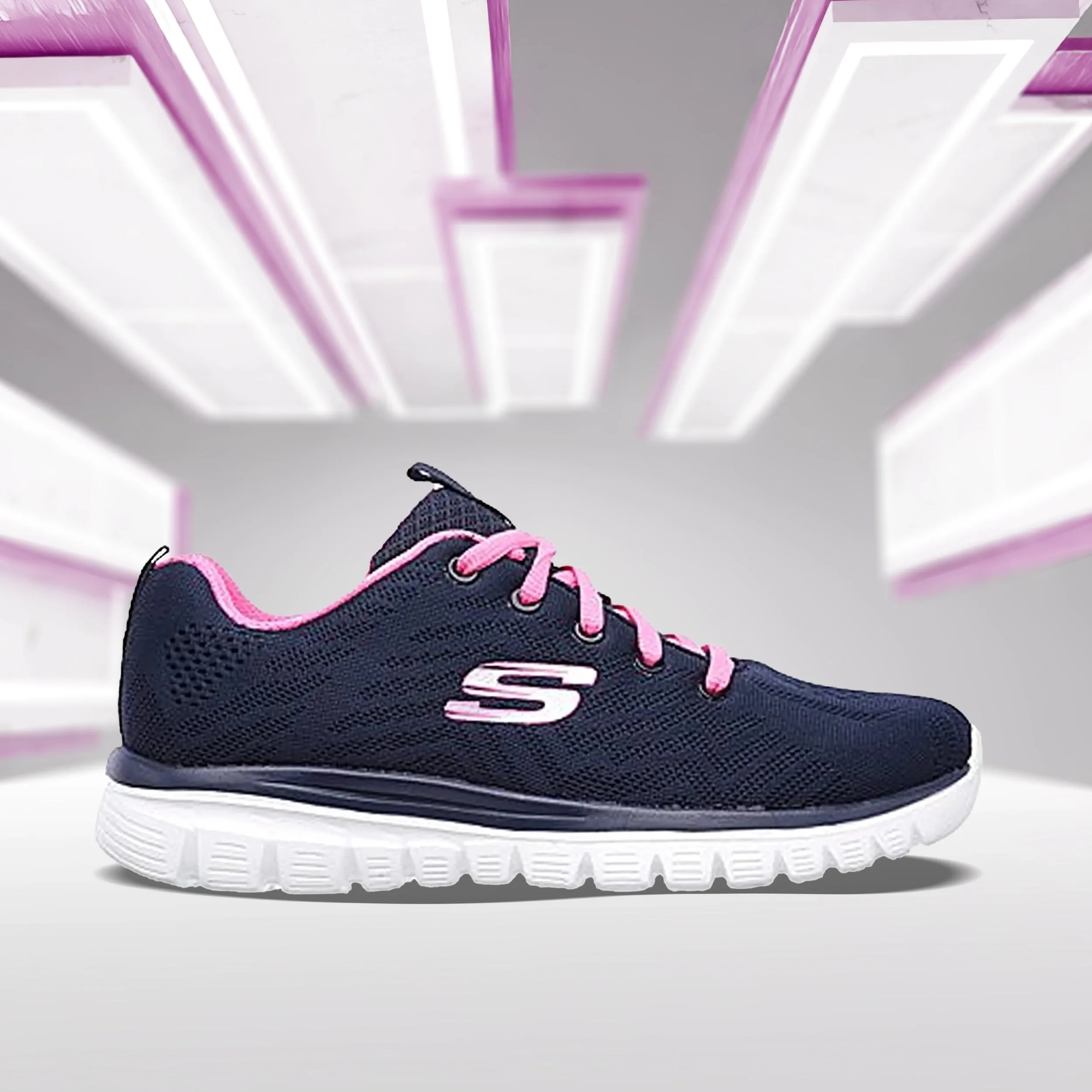 SKECHERS WOMEN'S GRACEFUL - GET CONNECTED (12615-NVHP)