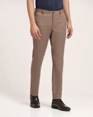 Slim Fit B-91 Formal Brown Striped Trouser - Ben