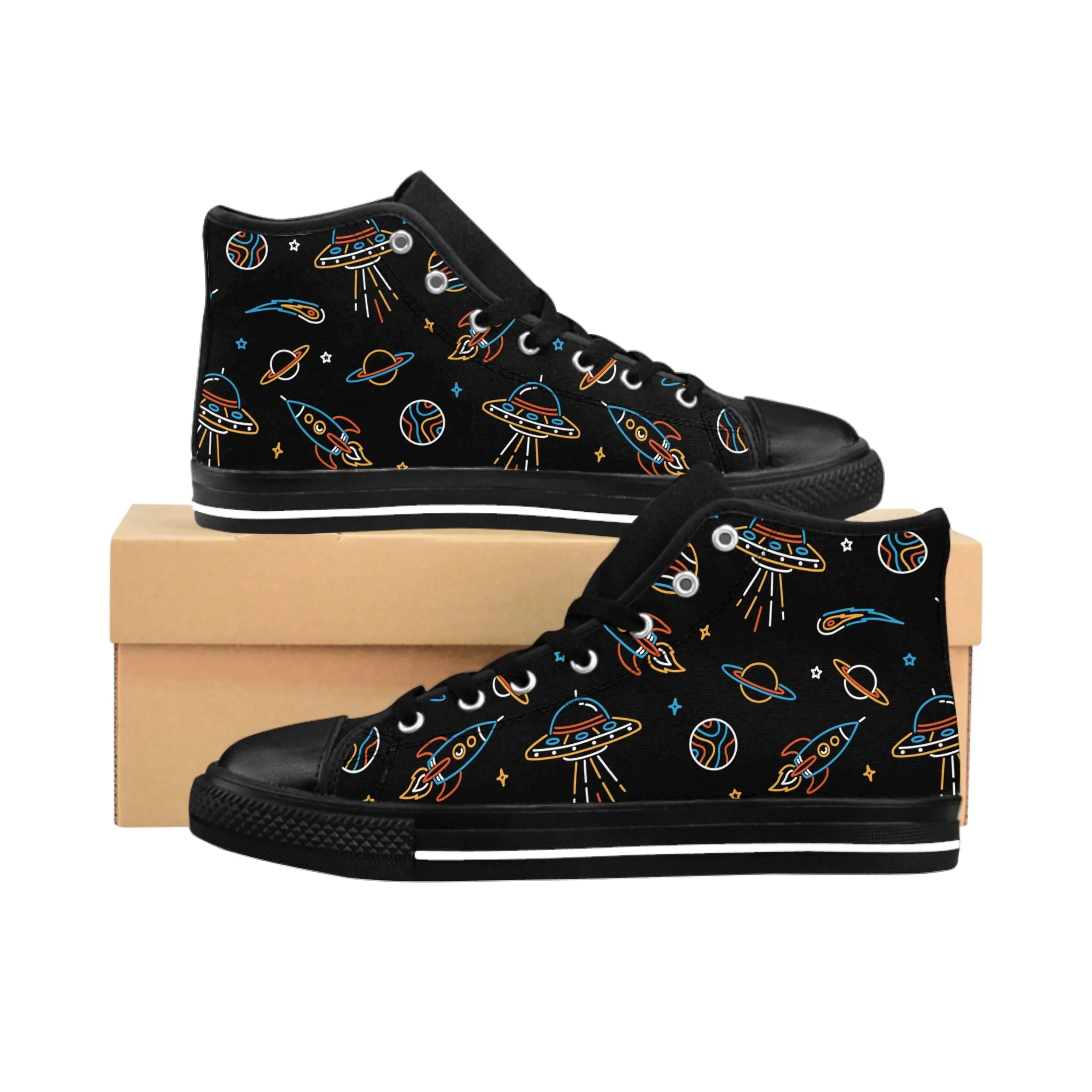 Spaceships Women's Classic Sneakers